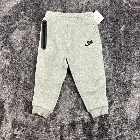 Nike Sportswear Tech Fleece Joggers 24 Month Gray Sweatpants NWT - Picture 1 of 8